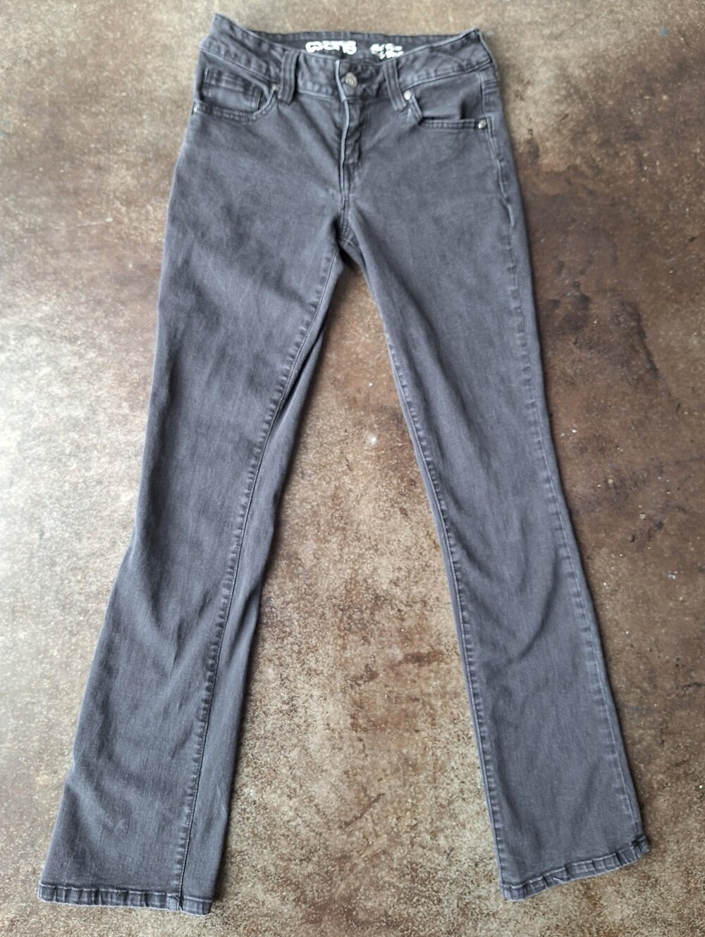 Y2K!! Warehouse One Mid Rise Baby Boot Jeans - Women 26 - Gray Bootcut, Flare
